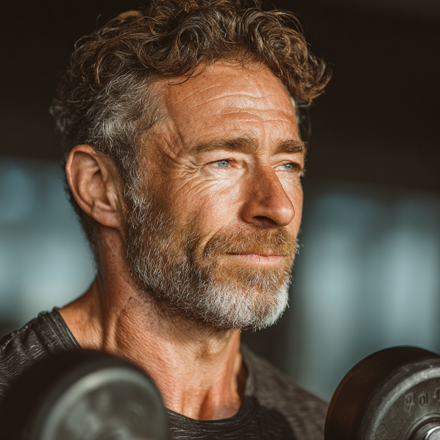 Instructor ajutând un client senior